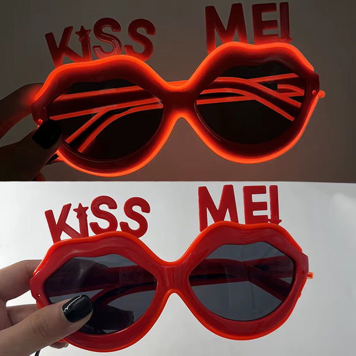 LED Just Married Glasses Wedding Party Bridal Shower Bride to Be Gift Wedding Decorations for Ceremony Light Married Sunglasses
