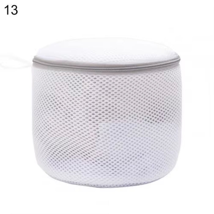 Laundry Bag Eco Friendly Grid Design Polyester Clothes Washing Mesh Bag for Home Clothes Net Laundry Bag