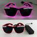 LED Just Married Glasses Wedding Party Bridal Shower Bride to Be Gift Wedding Decorations for Ceremony Light Married Sunglasses