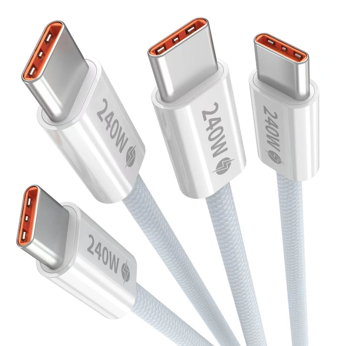 240W USB C to USB C Cable, USB C to Type C Fast Charging Cable for Macbook Pro, Iphone15/15Pro/15Plus/15Promax, Ipad Pro 2020