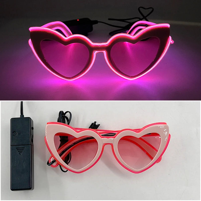 LED Just Married Glasses Wedding Party Bridal Shower Bride to Be Gift Wedding Decorations for Ceremony Light Married Sunglasses