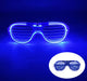 LED Just Married Glasses Wedding Party Bridal Shower Bride to Be Gift Wedding Decorations for Ceremony Light Married Sunglasses