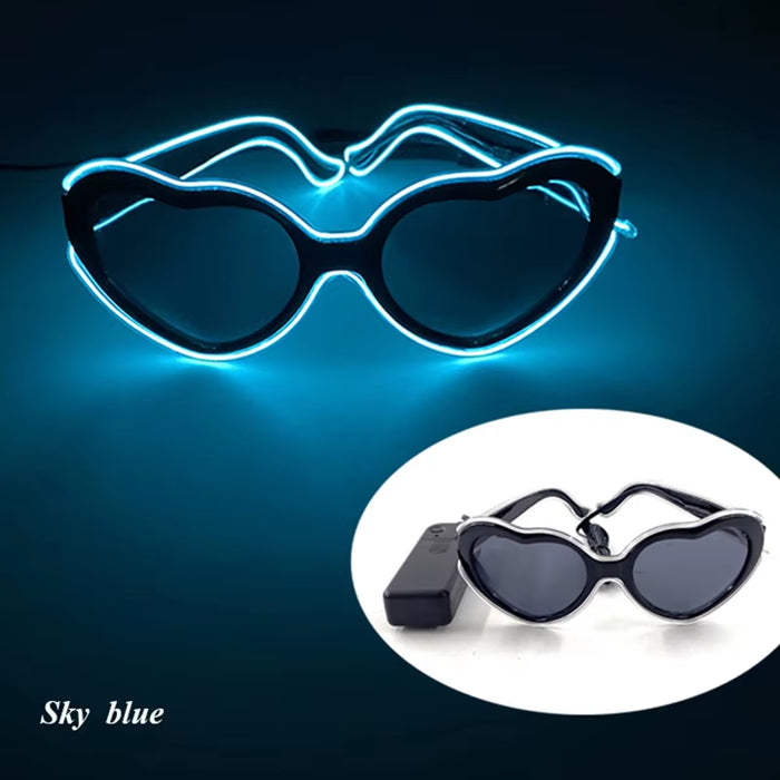 LED Just Married Glasses Wedding Party Bridal Shower Bride to Be Gift Wedding Decorations for Ceremony Light Married Sunglasses