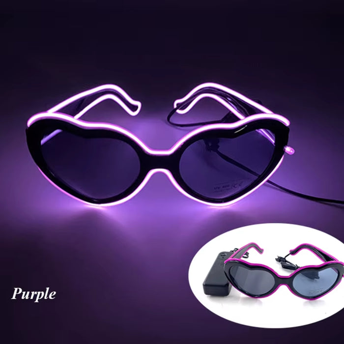 LED Just Married Glasses Wedding Party Bridal Shower Bride to Be Gift Wedding Decorations for Ceremony Light Married Sunglasses