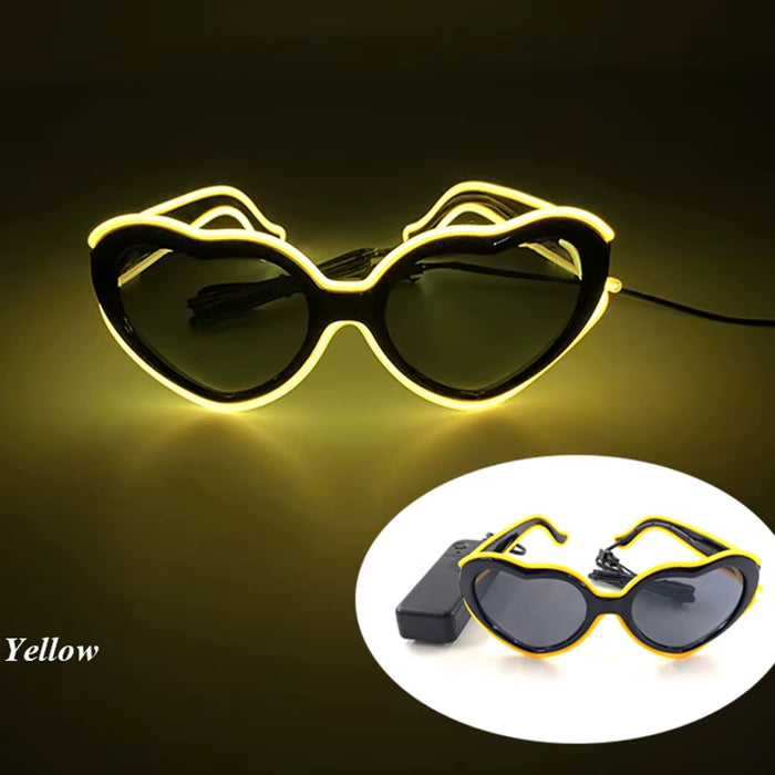 LED Just Married Glasses Wedding Party Bridal Shower Bride to Be Gift Wedding Decorations for Ceremony Light Married Sunglasses