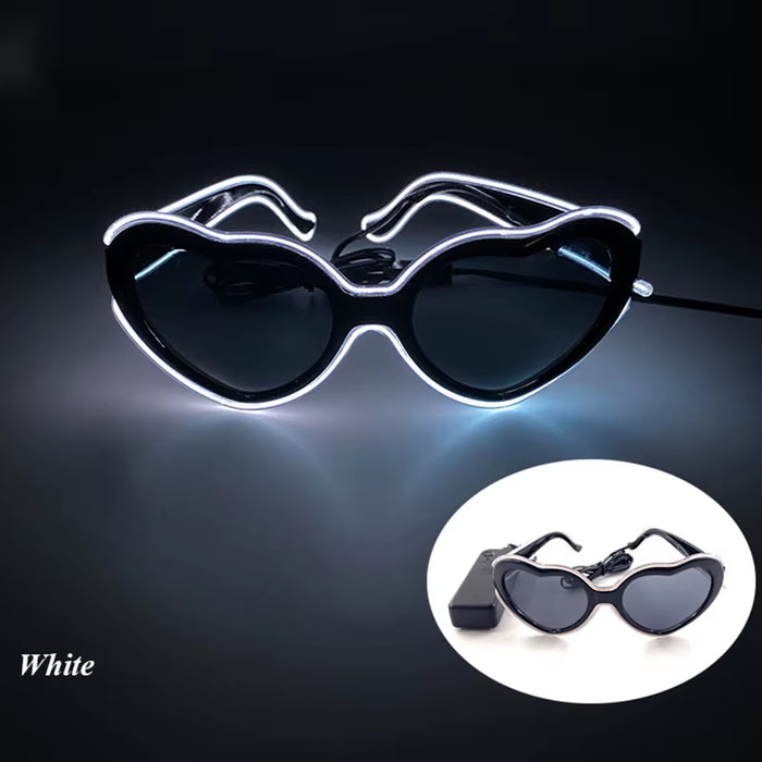 LED Just Married Glasses Wedding Party Bridal Shower Bride to Be Gift Wedding Decorations for Ceremony Light Married Sunglasses