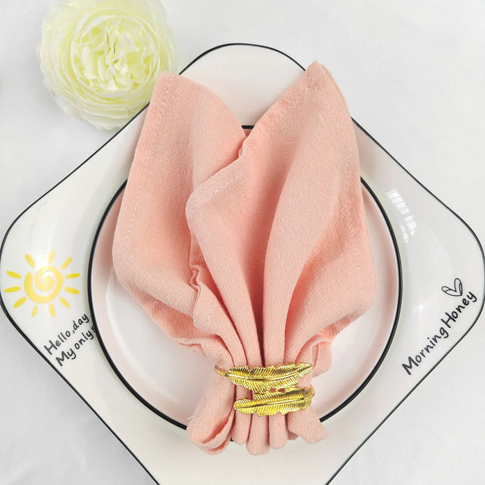 8Pcs Cotton Napkins 40X40CM Plain Washed Cotton Towel Dining Place Mats Wedding Party Restaurant Kitchen Cloths Table Decor