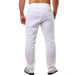 Men's Breathable Cotton Linen Trousers - Solid Color Streetwear for Autumn (Sizes S-3XL)