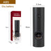 Electric Salt and Pepper Grinder with Adjustable Coarseness Refillable Mill Battery Powered Kitchen Gadget