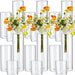Glass Cylinder Vases 4 6 8 Inch Tall Clear Flower Vase Hurricane Floating Candle Holder for Table Centerpiece Wedding Home Decor