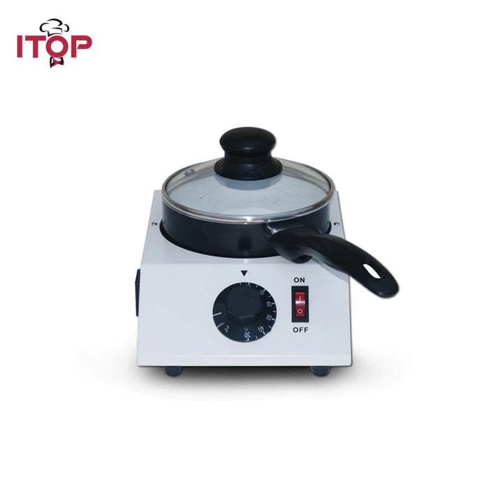 40W Mini Electric Chocolate Melting Machine Single Pot Ceramic Non-Stick Pot Tempering Cylinder Melter Pan 220V 110V