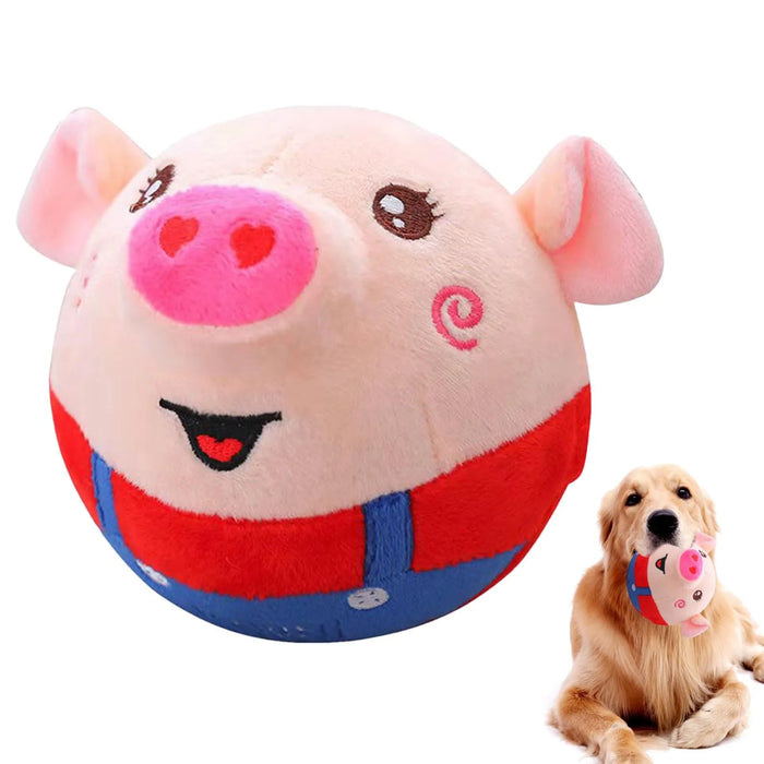 Electronic Pet Dog Toy Ball Pet Bouncing Jump Balls Talking Interactive Dog Plush Doll Toys New Gift Bounce Boredom Toys