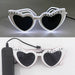 LED Just Married Glasses Wedding Party Bridal Shower Bride to Be Gift Wedding Decorations for Ceremony Light Married Sunglasses